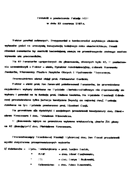 Plik:Protokol z posiedzenia Senatu AGH w dniu 23 czerwca 1987 roku.pdf