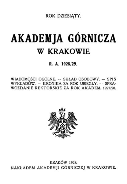 Plik:Akademja Górnicza w Krakowie. Rok dziesiąty.jpg