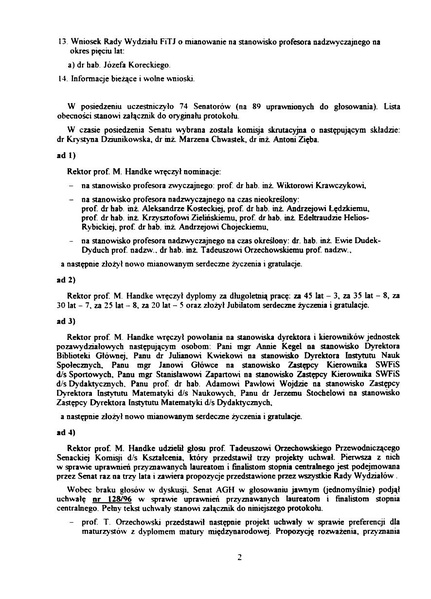 Plik:Protokol z posiedzenia Senatu AGH w dniu 27 listopada 1996 r.pdf