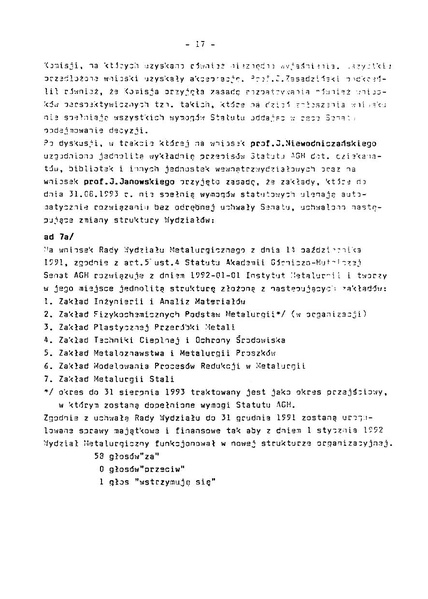 Plik:Protokol z Posiedzenia Senatu AGH w dniu 06.11.1991 r.pdf