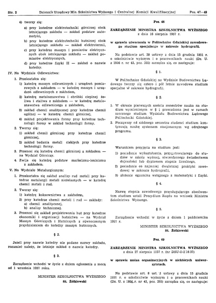 Plik:Zarzadzenie Ministra Szkolnictwa Wyzszego z dnia 16 sierpnia 1957 r.pdf