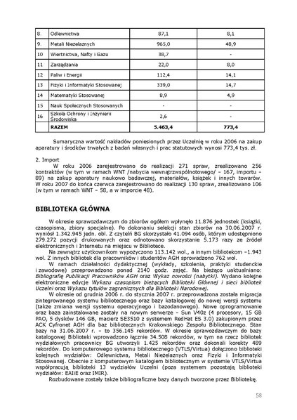 Plik:Sprawozdanie Wladz Uczelni 2006-2007. Biblioteka Glowna.pdf