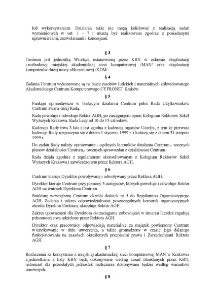 Plik:Zarządzenie nr 14 98 Rektora Akademii Górniczo-Hutniczej im. St. Staszica w Krakowie z dnia 8 października 1998 r.pdf