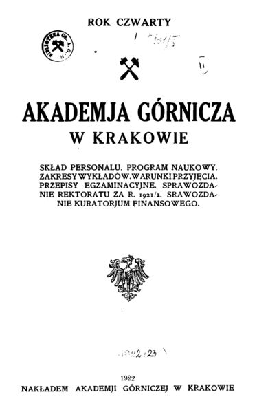 Plik:Akademja Górnicza w Krakowie. Rok czwarty.jpg