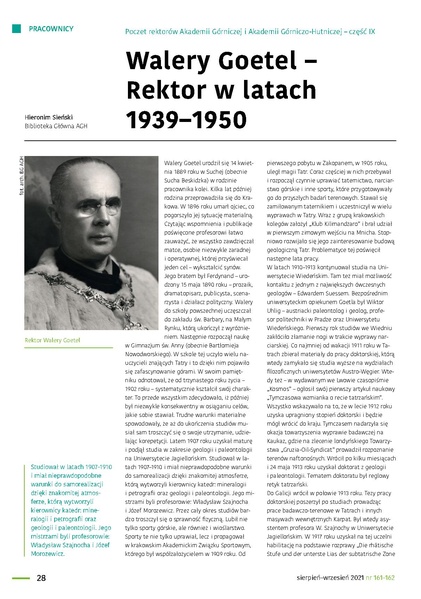 Plik:09 Poczet rektorow - Walery Goetel Rektor w latach 1939–1950.pdf