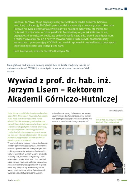 Plik:Wywiad z prof. Jerzym Lisem - Rektorem AGH.pdf
