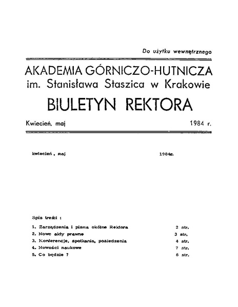 Plik:Biuletyn Rektora AGH kwiecien, maj 1984.pdf