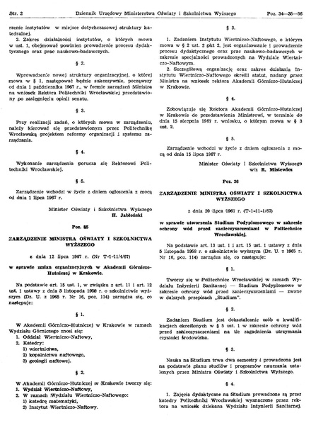 Plik:Zarzadzenie Ministra Oswiaty i Szkolnictwa Wyzszego z dnia 12 lipca 1967 r.pdf