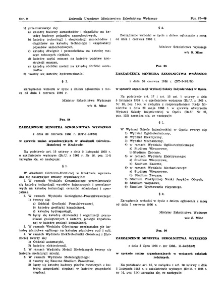 Plik:Zarzadzenie Ministra Szkolnictwa Wyzszego z dnia 23 czerwca 1966 r.pdf