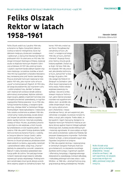Plik:12 Poczet rektorow - Feliks Olszak Rektor w latach 1958–1961.pdf