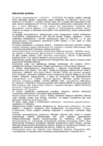 Plik:Sprawozdanie Wladz Uczelni 2010-2011. Biblioteka Glowna.pdf