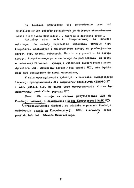 Plik:Uchwała Senatu AGH z dnia 11 grudnia 1991 r. w sprawie działań dotyczących komputeryzacji Uczelni.pdf