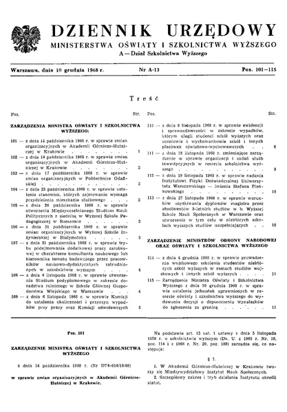 Plik:Dziennik Urzędowy Ministerstwa Oświaty i Szkolnictwa Wyższego 1968, A-13, poz. 101.pdf