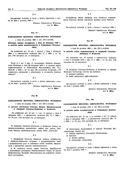 Plik:Zarzadzenie Ministra Szkolnictwa Wyzszego z dnia 23 grudnia 1965 r.pdf