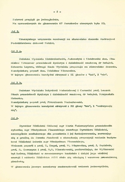 Plik:Protokół z posiedzenia Senatu Akademii Górniczo-Hutniczej z dnia 20 XII 1984 r.pdf