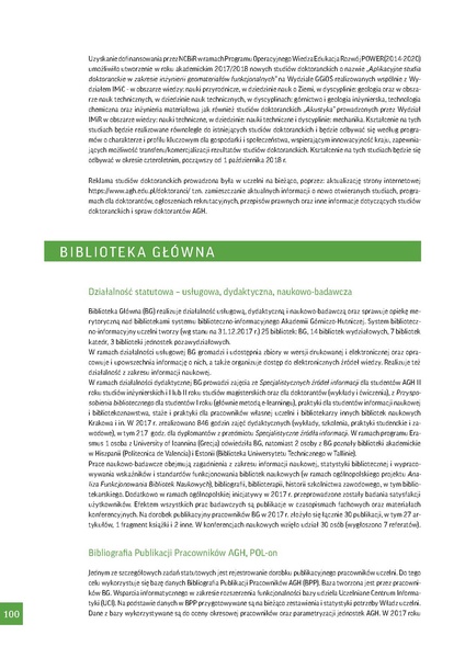 Plik:Sprawozdanie Rektora AGH 2017. Biblioteka Glowna.pdf