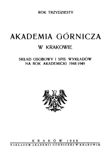 Plik:Akademia Górnicza w Krakowie. Rok trzydziesty.jpg