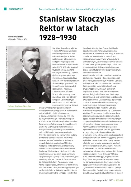 Plik:05 Poczet rektorow - Stanislaw Skoczylas Rektor w latach 1928–1930.pdf