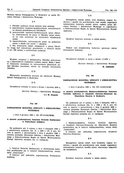 Plik:Zarzadzenie Ministra Oswiaty i Szkolnictwa Wyzszego z dnia 8 grudnia 1969 r.pdf