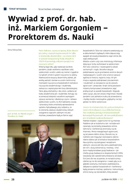 Plik:Wywiad z prof. Markiem Gorgoniem - Prorektorem ds. Nauki.pdf
