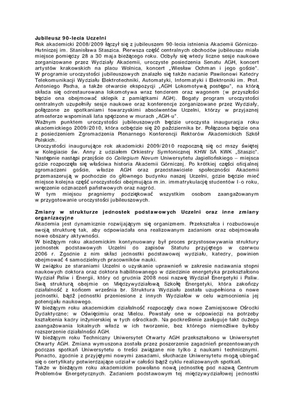 Plik:Sprawozdanie z dzialalnosci Wladz w roku akademickim 2008-2009 - jubileusz 90-lecia Uczelni.pdf