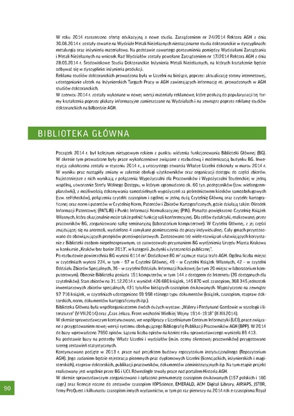 Plik:Sprawozdanie Rektora AGH 2014. Biblioteka Glowna.pdf