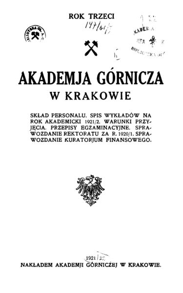 Plik:Akademja Górnicza w Krakowie. Rok trzeci.jpg