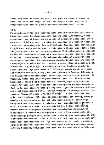 Plik:Protokół z posiedzenia Senatu AGH w dniu 11.12.1991 r.pdf