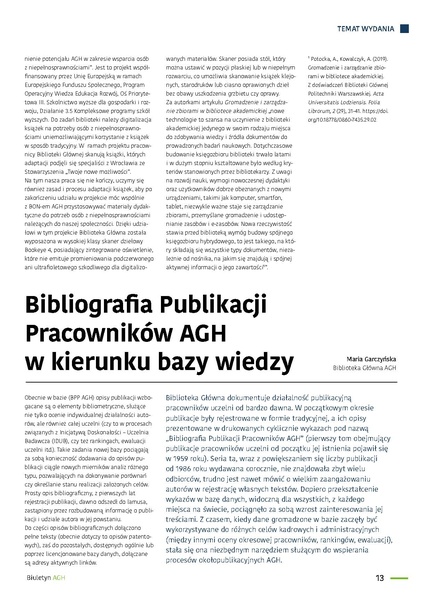 Plik:Bibliografia Publikacji Pracownikow AGH w kierunku bazy wiedzy.pdf